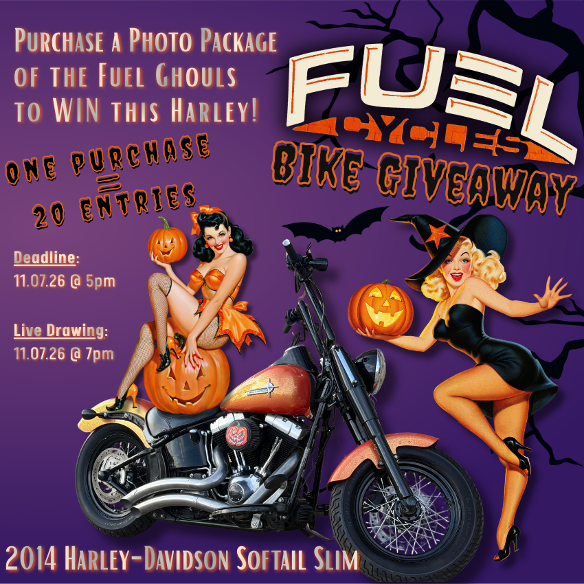2014 Softail Slim Giveaway - Fuel Ghouls Photo Package - 1 purchase = 20 entries