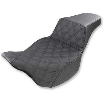 Saddlemen Step-Up Seat – Front Lattice Stitch | Black
