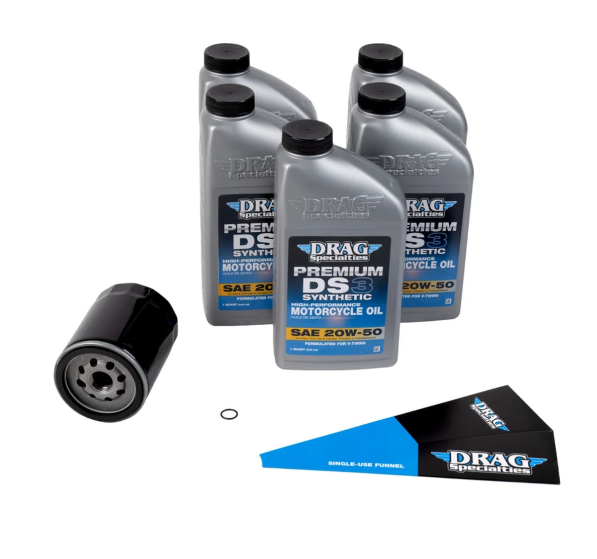 DRAG SPECIALTIES OIL - Oil Change Kit (5 QT)